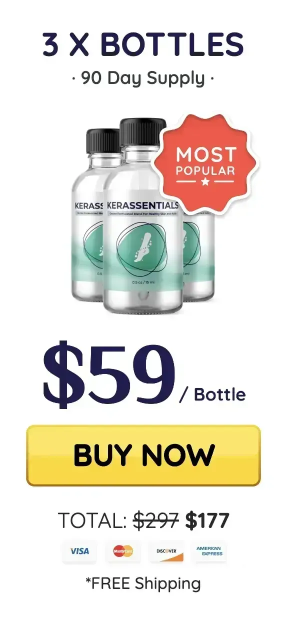 kerassentials  pricing 3 bottles